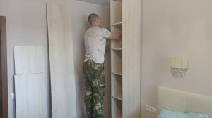 Сборка углового шкафа.