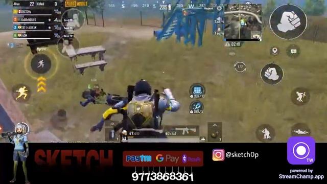 ASIA #15 CONQUEROR....... (15%) || SKETCH || PUBG MOBILE KR LIVE || !insta !device смотреть онлайн