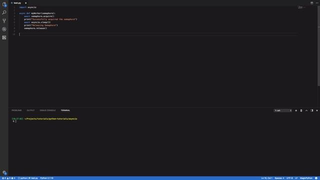 Python Asyncio Semaphores and Bounded Semaphores Tutorial смотреть онлайн