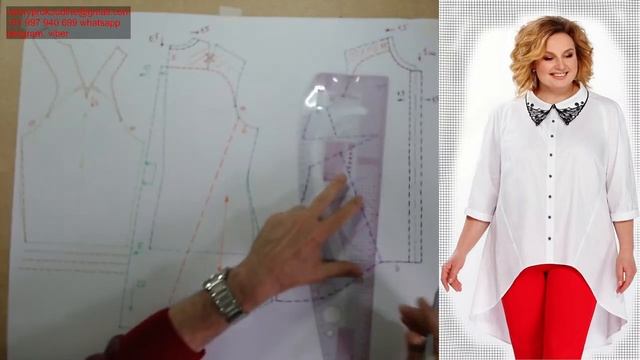 моделируем блузку. Modelado De Blusa   #курсы кройки и шитья #diseño De Modas