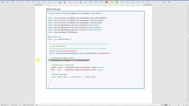 Spring Boot - Quick Start: 7.4 Object Mapping - Model Mapper смотреть онлайн