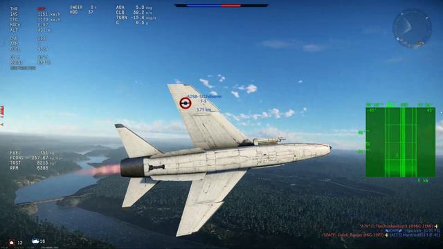 War Thunder F-8E(FN) Crusader gameplay! An forgotten but AMAZING aircraft! смотреть онлайн