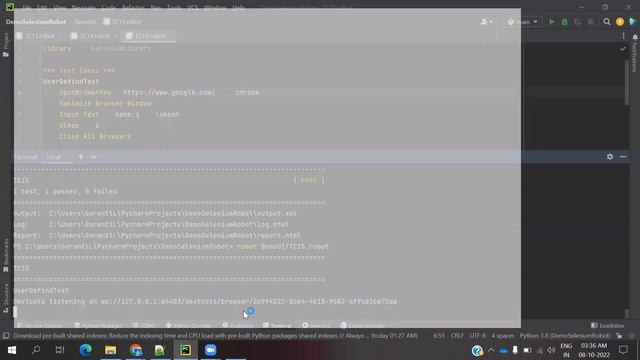Python Robot Framework For UI Part 17: Defined User Keywords and Resource Files in Robot Framework смотреть онлайн