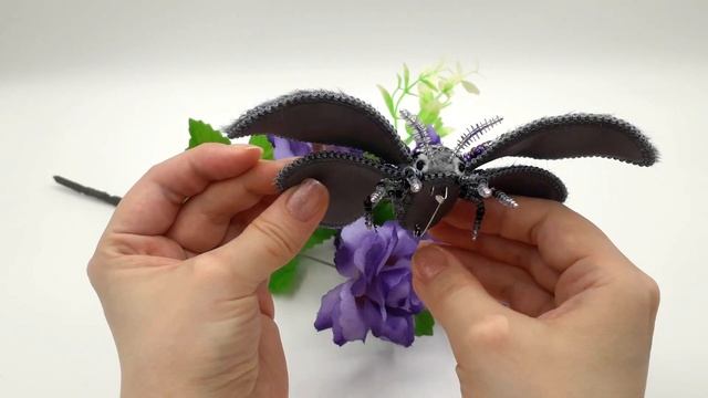 Брошь Бабочка из меха. Часть 2. Финал. Butterfly brooch fur. Part 2. The final. смотреть онлайн