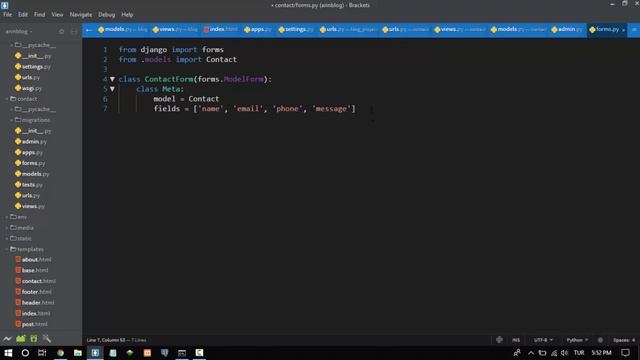 Yeni Başlayanlar İçin Django: Ders 12 - İletişim Sayfası, Modal Form Yapısı смотреть онлайн