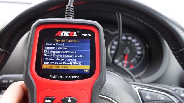 ANCEL VD700 OBD2 Tool Demoed On AUDI A3 Compatible With MOST VAG Group Cars (VW, AUDI, SEAT, SKODA)