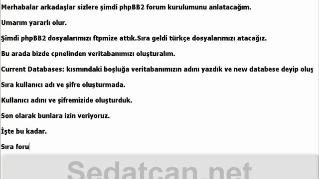 PhpBB2 Forum Kurulumu смотреть онлайн