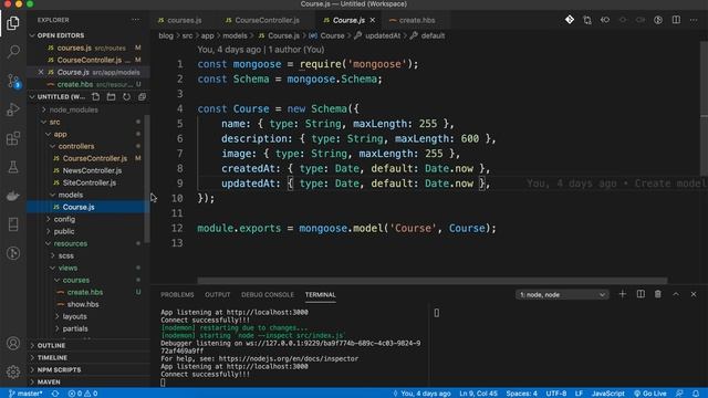 [CRUD] Create new course смотреть онлайн