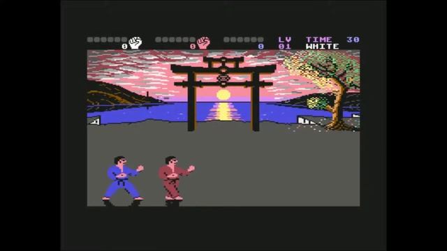C64 Game: International Karate plus C64 - funny gameplay смотреть онлайн