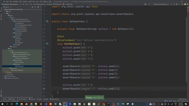 19 - Stack custom implementation - SOLUTION - Unit Test Code Demo смотреть онлайн