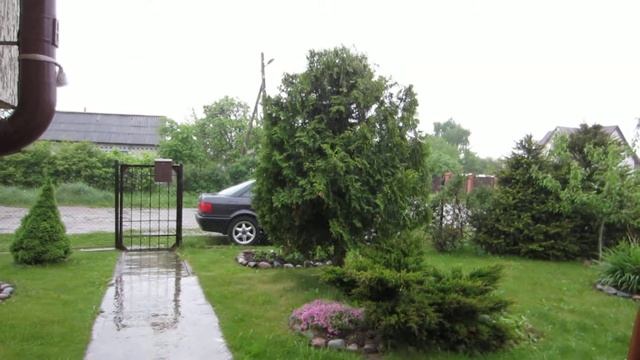 Canon IXUS 220 HS HD 1080p test video raining evening смотреть онлайн