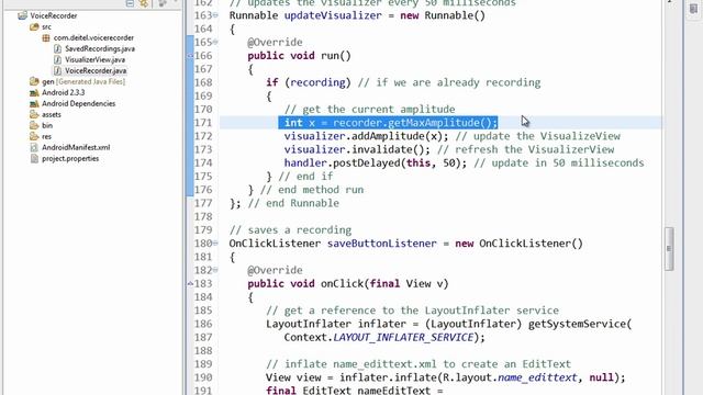 Lesson16 11 VoiceRecorder java Runnable updateVisualizer updat смотреть онлайн