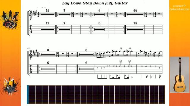Lay Down Stay Down (v2) - Deep Purple - Guitar смотреть онлайн