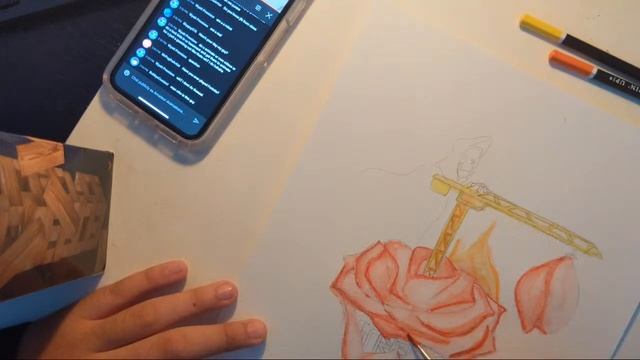 watercoloring for a school project idk смотреть онлайн