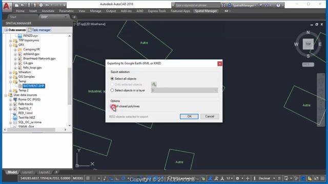 Texts to Labels when Publishing to Google Earth (AutoCAD) - Spatial Manager Blog смотреть онлайн