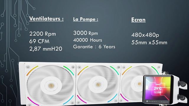 UN WATERCOOLING AVEC UN  ECRAN A 150 € SEULEMENT ! Thermalright Frozen Vision 360mm ARGB White