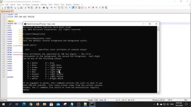 Make Menu Bar on command prompt | bat or cmd file | The Bat Series | Part 1 смотреть онлайн