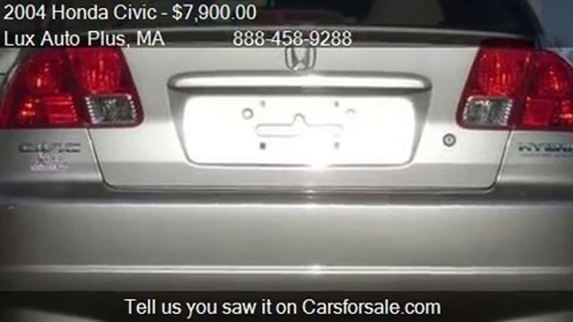 2004 Honda Civic HYBRID - for sale in Newton, MA 02465 смотреть онлайн