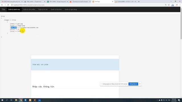 Ghép giao diện vào project php , upload file, thêm mới sản phẩm có ảnh смотреть онлайн