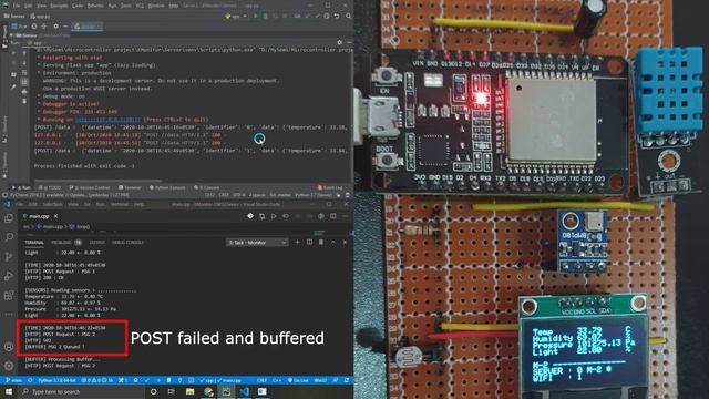 EMonitor - ESP32 based Environment Monitoring Device with Flask Server and PostgreSQL database смотреть онлайн