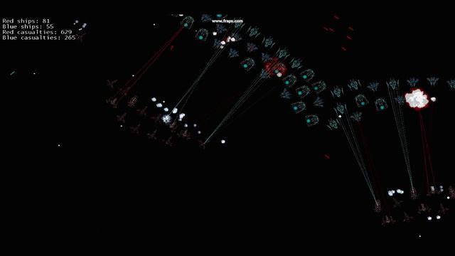 Boids Spaceship battle Extreme XNA 4.0 смотреть онлайн