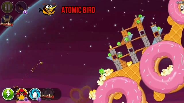 Angry Birds Space - All Birds & Power-Ups Gameplay смотреть онлайн