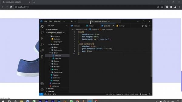 Create an Ecommerce Website Using React - Create Website Using React