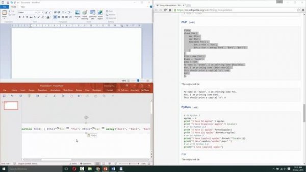 How to insert code snippet into PowerPoint