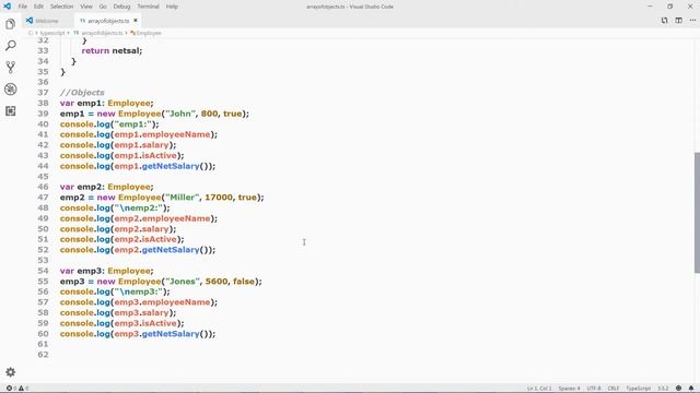 Array of Objects in TypeScript | TypeScript Tutorial смотреть онлайн