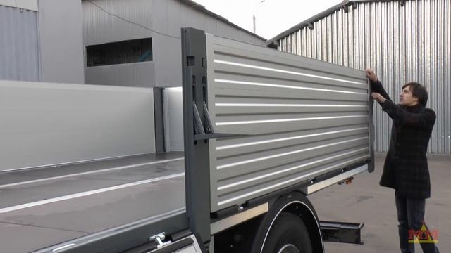 Volvo FLH бортовая платформа с полуворотами смотреть онлайн