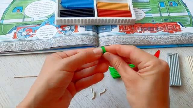 Лепка из пластилина/ Простые поделки/ Поезд электровоз смотреть онлайн