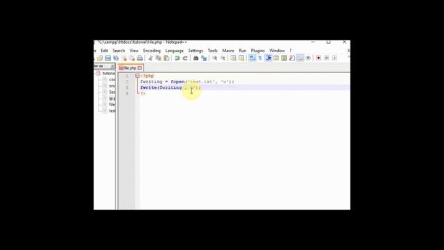 PHP tutorial in Hindi part - 38 - PHP file handling - writing a file in PHP смотреть онлайн