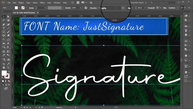 BEST 25 SIGNATURE FONTS | LOGO DESIGN | ADOBE ILLUSTRATOR смотреть онлайн