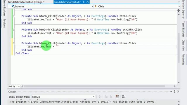 Date Time Format in VB.NET смотреть онлайн