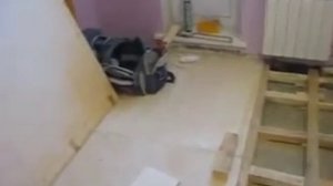 Укладка фанеры с установкой на лаги