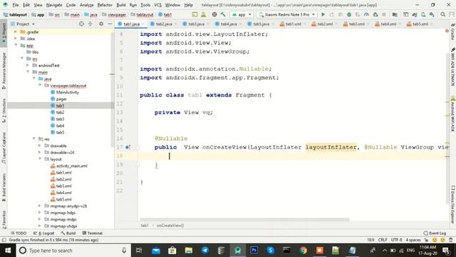 Tab Layout with Different Fragments - Android Studio Tutorial смотреть онлайн