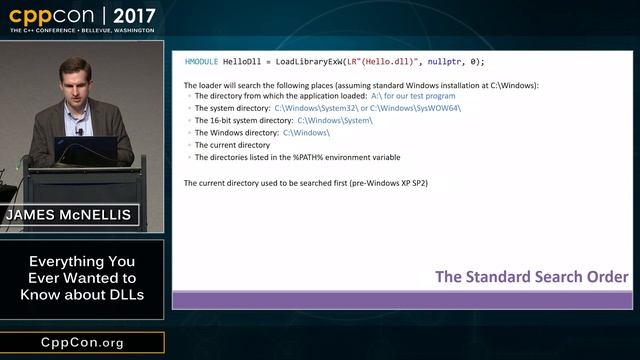 CppCon 2017: James McNellis “Everything You Ever Wanted to Know about DLLs” смотреть онлайн