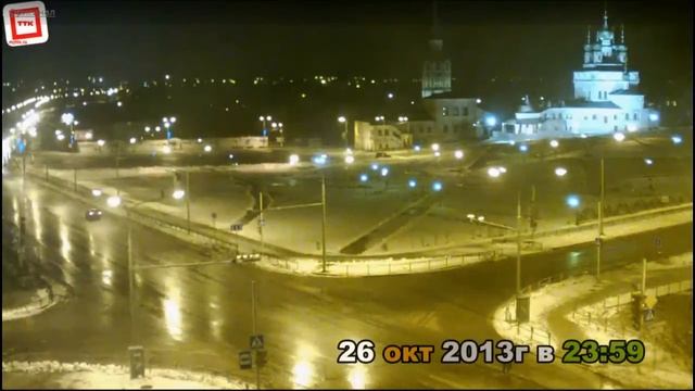 Веб - камера Новособорная площадь г.Соликамск (time Lapse)