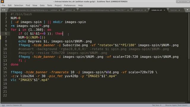 FFmpeg Create Video of Rotating Transparent Image ( Spinning Logo Watermark ) смотреть онлайн