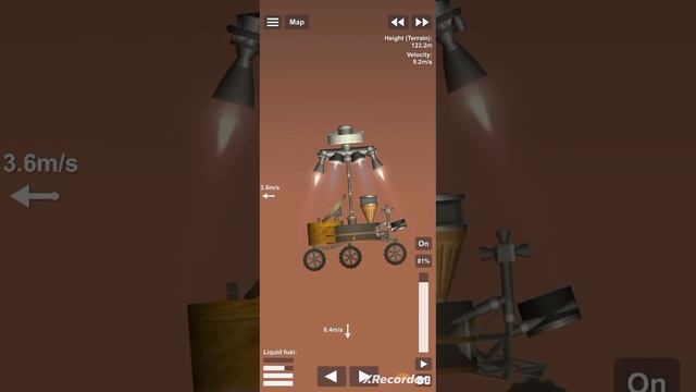 Space Flight Simulator - Mars Perseverance Recreation landing смотреть онлайн