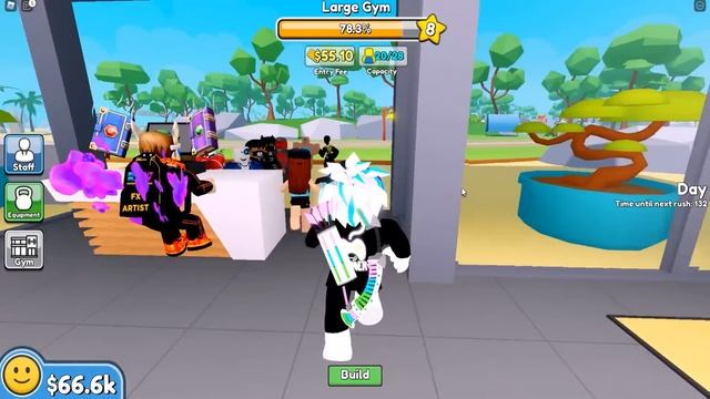 ПОСТРОИЛ САМЫЙ КРУТОЙ ТРЕНАЖЕРНЫЙ ЗАЛ В РОБЛОКСЕ! ROBLOX Gym Tycoon смотреть онлайн