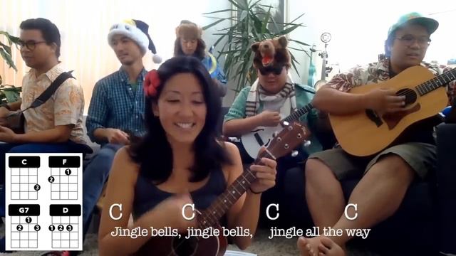 Jingle Bells // Easy Ukulele Holiday Play-along смотреть онлайн