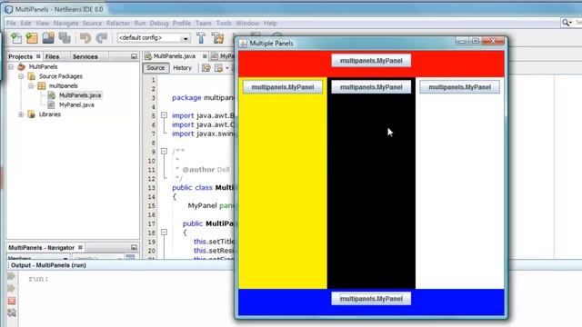 mutiple panels in Java using Netbeans 3 смотреть онлайн