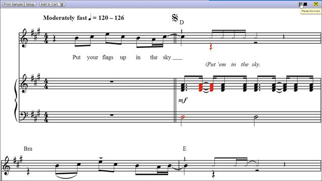 We Are One (Ole Ola) by Pitbull - Piano Sheet Music:Teaser смотреть онлайн