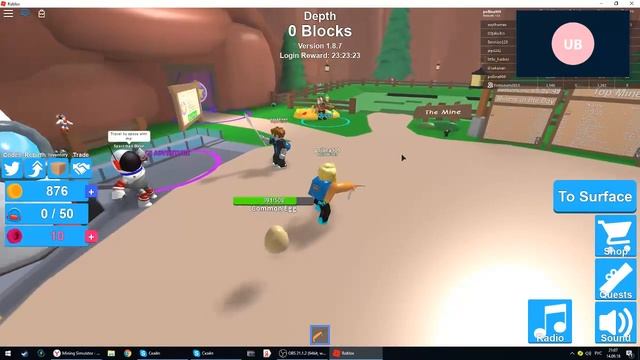 Roblox? Ну да! Роблокс симулятор копателя Mining Simulator. Профи Полли и читер папик смотреть онлайн