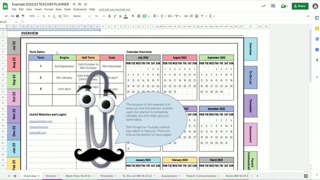 Changing the date format (UK to US or US to UK) | Google Sheets Digital Teacher Planner смотреть онлайн