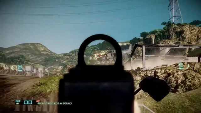 Battlefield Bad Company 2: M60 vs Black Hawk! смотреть онлайн