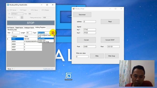 Sharing Sourcecode : Modbus Float - Read & Write смотреть онлайн