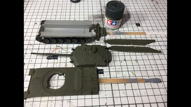 Revell 1:76 Challenger 1 MBT Build (photos)