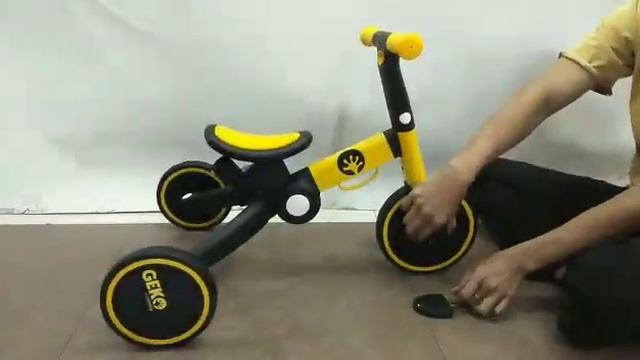 Review Geko 5 in 1 Balance Bike with Stick | KLIKBABYLOVE смотреть онлайн